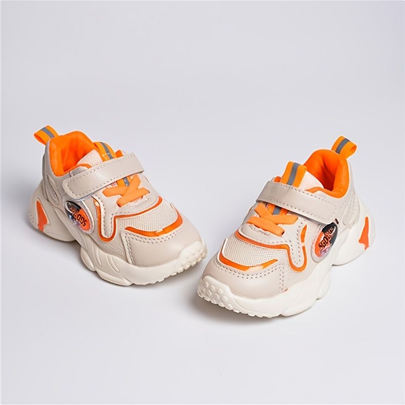 Småbørnspiger Orange Casual Mode Åndbare Udendørs Sneakers