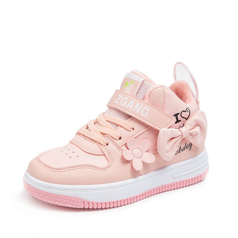 Småbørnspiger Søde Pink Mesh Casual Sneakers