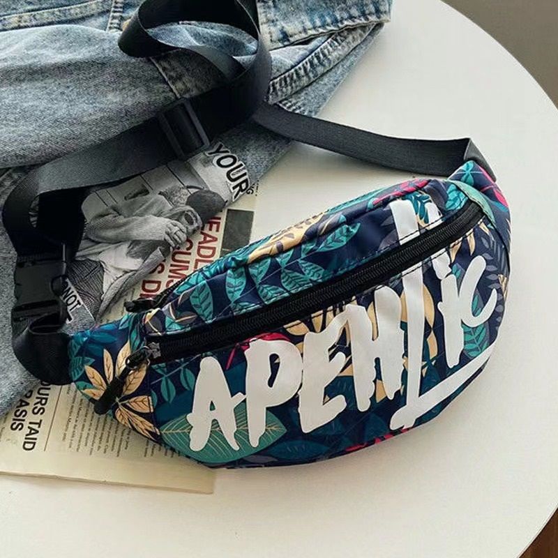 Summer Tide Sportstaljetaske Drenge Og Piger Individualitet Stor Kapacitet Én Skulder Crossbody Student Casual Bust Fronttaske