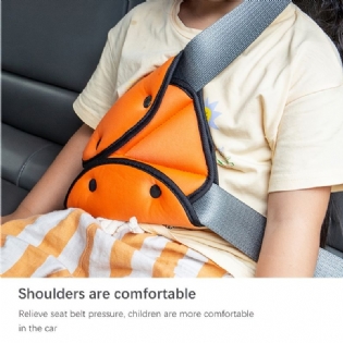 Bilsikker Sikkerhedsselebetræk Til Børns Nakkebeskyttelsesseler Justerbar Børnesikkerhedsselefikser